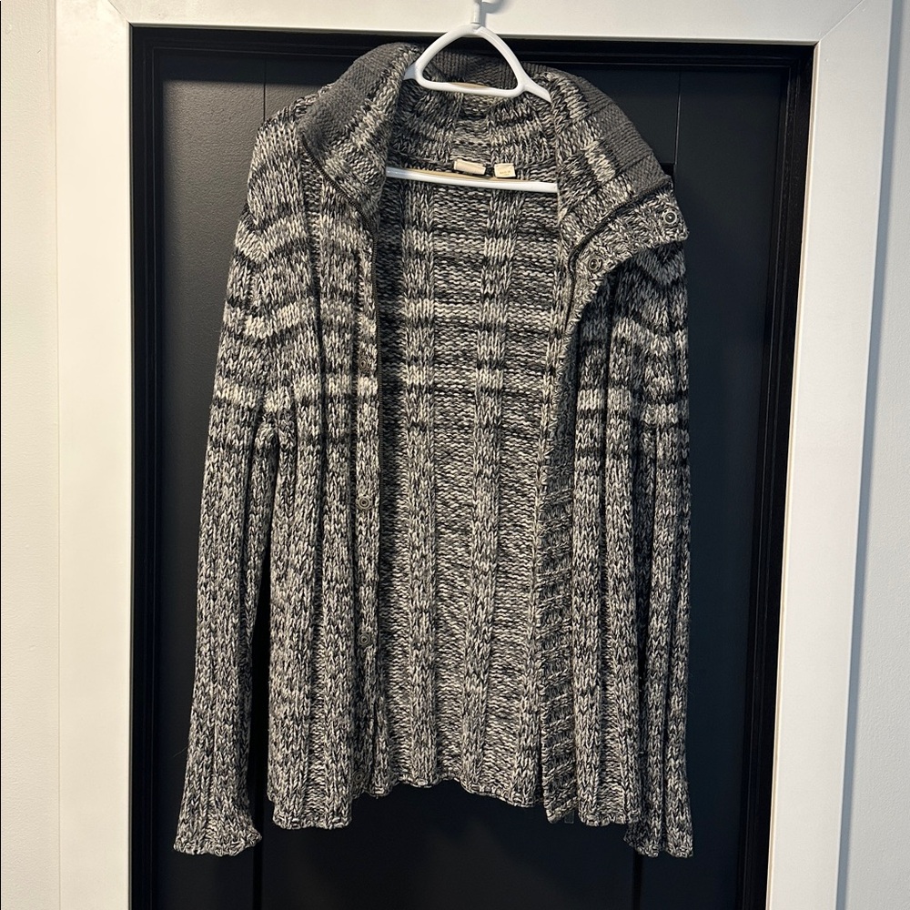 BOSS ORANGE Black and White Knit Sweater